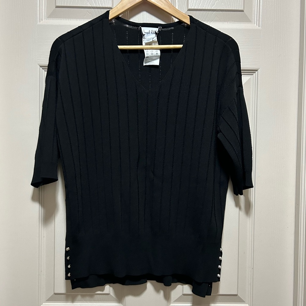 Joseph Ribkoff Black top with Silver Studs